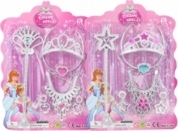 Princeznovská sada korunka a žezlo s náhrdelníkem a náušnicemi