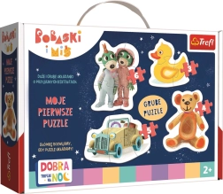 Baby puzzle Dobrou noc TREFLÍCI 4v1 (3–6 dílků)