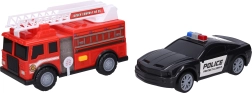 Auto policejní a hasičské s efekty 23 cm
