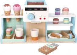 Dřevěná zmrzlinárna a kavárna pro děti