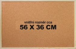 Korková podložka na puzzle 56 × 36 cm s rámem