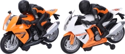 Závodní motorka s jezdcem 28 cm se světlem a zvukem