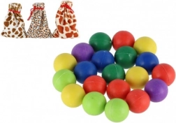 Nerozbitné barevné kuličky v pytlíku 20ks