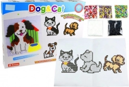 sada zažehlovacích korálků pes a kočka 6000 ks