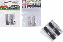 Kovové ořezávátko na dvě tužky