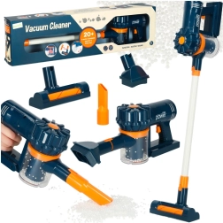 Dětský tyčový vysavač 2v1 s funkcí sání – tmavě modrý