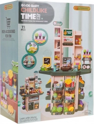 Dětský supermarket s funkcí světel a zvuku + příslušenství