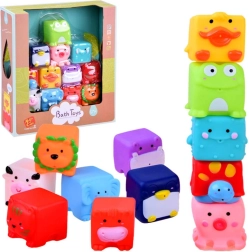 Gumová zvířátka hračky do koupele, 12 kusů