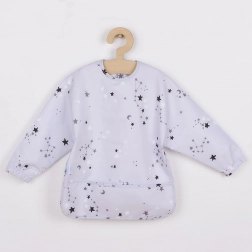 Dětský bryndák–zástěra s dlouhým rukávem New Baby 45 × 36 cm