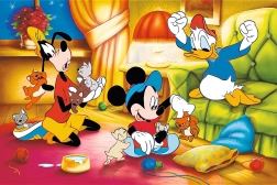 Trefl Puzzle Disney: Mickey Mouse a přátelé 600 dílků