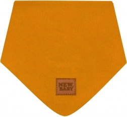 Kojenecký bavlněný šátek na krk NEW BABY Favorite hnědý M