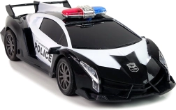 RC policejní závodní auto s LED světly 1:16 – černé