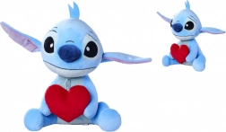 plyšový stitch se srdcem 50 cm