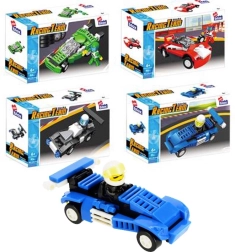 Stavebnice závodní auto s řidičem