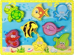 Dřevěná vkládačka podmořský svět