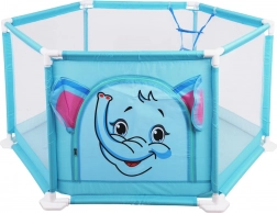 dětský hrací ohradník sloník s míčky a košem