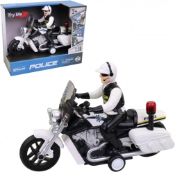 Policejní motorka se světlem a zvukem