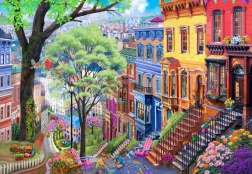 Puzzle Jarní město 1000 dílků od Bluebird