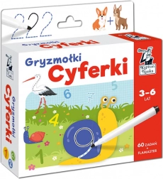 Smazatelné karty GRYZMOŁKI – čísla 3–6 let