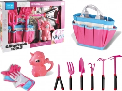 Zahradní sada s nástroji a jednorožcem