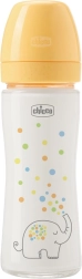 Chicco kojenecká skleněná láhev Perfect Easy 240 ml s pomalým průtokem 0m+