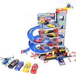 Woopie vícepatrové parkoviště s myčkou, výtahem a helikoptérou