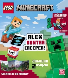 lego minecraft: alex vs creeper – interaktivní sada s minifigurkami a knihou úkolů