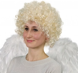Krátká andělská paruka s kudrlinami