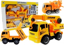 Sada rozmontovatelných stavebních vozidel