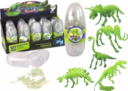 Svítící 3D kostra mamuta v plastovém vejci