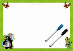 Oboustranně stíratelná kreslící podložka Krtek A4