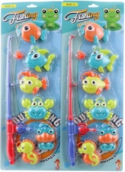 Chytání rybiček – dětská hra s prutem a mořskými zvířátky