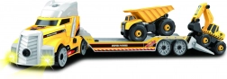 Šroubovací auto tahač se stavebními stroji 62 cm se světly a zvuky