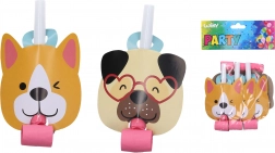 Párty frkačky s motivem psa – 6 ks