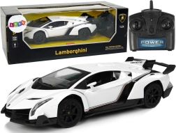 rc auto 1:24 LAMBORGHINI VENENO s LED světly, bílé