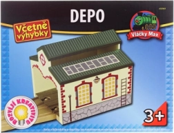 Maxim dřevěné depo pro dvě lokomotivy