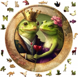 Dřevěné puzzle Láska a žáby 505 dílků