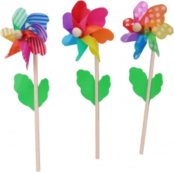 Dřevěný větrník 12 cm, 3 druhy