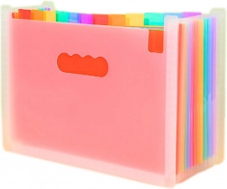 Organizér na dokumenty s barevnými záložkami a kapsami formátu A4