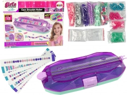 Sada na výrobu náramků barevné korálky Kreator