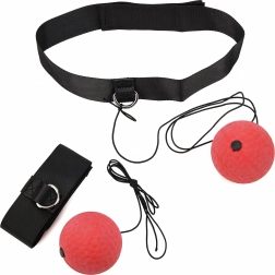 Reflexní míček na box s čelenkou pro trénink reflexů a koordinace