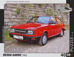 Puzzle RETRO-AUTA Škoda Garde 40 dílků