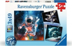 Ravensburger puzzle prozkoumávání vesmíru 3x49 dílků