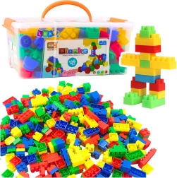 Konstrukční stavebnice v kufříku, 126 dílů – barevné stavební kostky