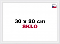 Plastový rám 30x20 cm bílý