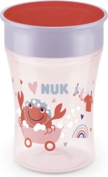 Nuk kouzelný hrnek s víčkem 230 ml červený
