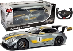 R/C auto Mercedes-AMG GT3 Rastar 1:14 šedé na dálkové ovládání
