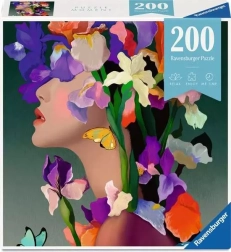 Ravensburger Puzzle Moment Květinová hlava Iris 200 dílků