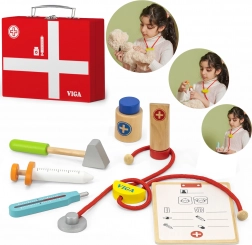Dřevěná lékařská sada v kufříku VIGA
