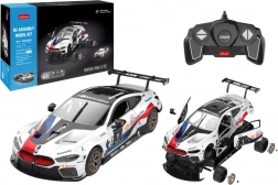 Stavebnice Auto RC BMW M8 GTE 1:18 Bílý Model